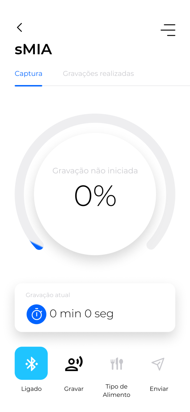 4 - Tela de Gravação