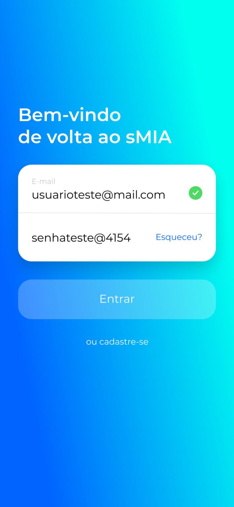 1 - Tela de Login