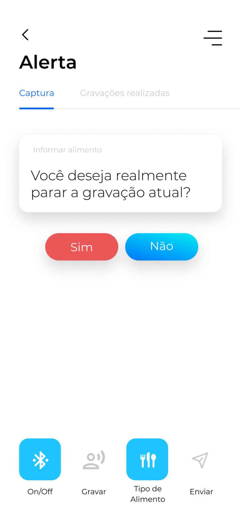 10 - Aviso Parar Gravação
